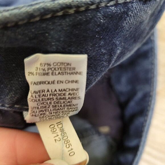 Express Skinny Jeans Blue Medium Wash Womens Size 4‎ Distressed Denim Stretch - Picture 13 of 13